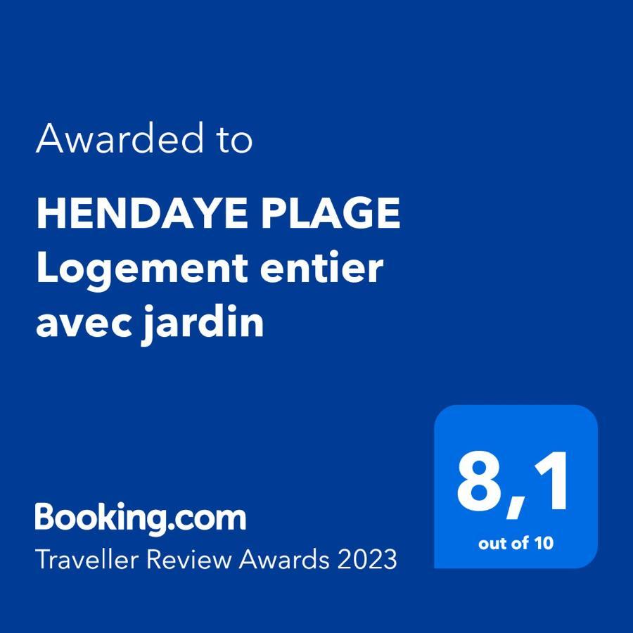 Hendaye Plage Logement Entier Avec Jardin Daire Dış mekan fotoğraf